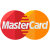 Beursstand De afbeelding toont het MasterCard-logo met twee overlappende cirkels: een rode aan de linkerkant en een oranje aan de rechterkant. Het woord MasterCard staat in vette witte letters in het midden van de cirkels, waarbij de tekst wordt opgesplitst door het overlappende gebied.