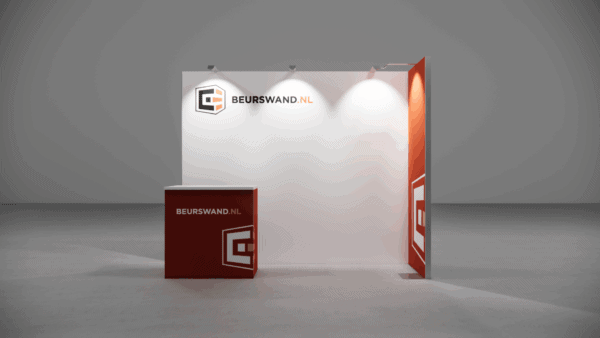 Beursstand 3 x 1 meter - Hoekopstelling