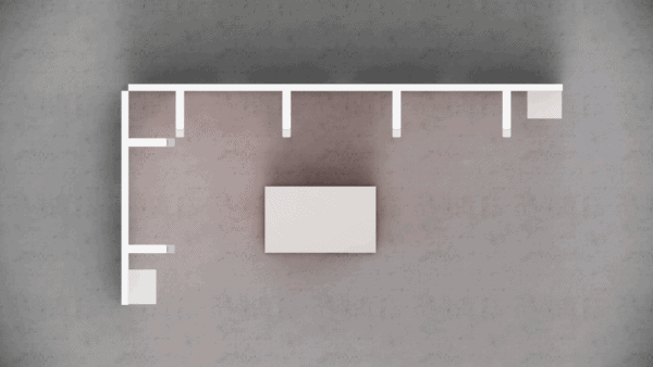 Beursstand 4 x 2 meter - Hoekopstelling - Afbeelding 5