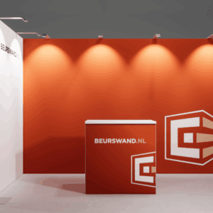 Exhibition stand 4 x 2 meters - Corner arrangement