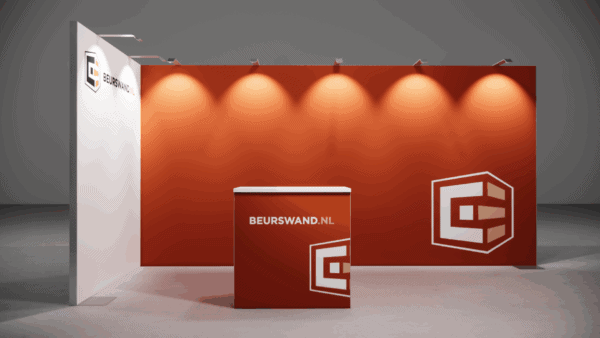 Beursstand 5 x 2 meter - Hoekopstelling