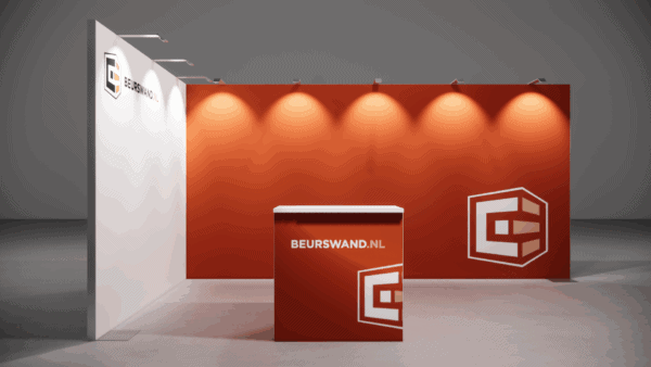 Beursstand 5 x 3 meter - Hoekopstelling