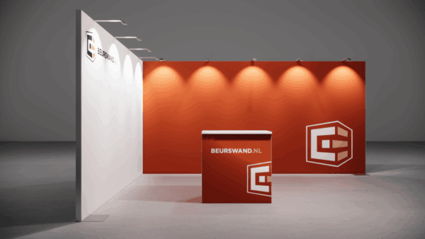 Beursstand 5 x 4 meter - Hoekopstelling