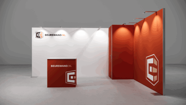Beursstand 5 x 4 meter - Incl Pantry - Hoekopstelling
