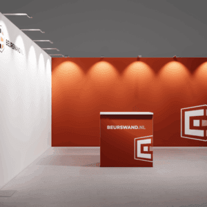 Exhibition stand 5 x 5 meters - Corner arrangement