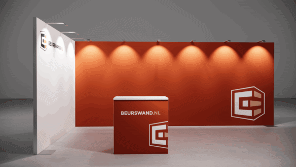 Beursstand 6 x 3 meter - Hoekopstelling