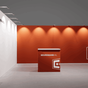 Exhibition stand 6 x 5 meters - Corner arrangement