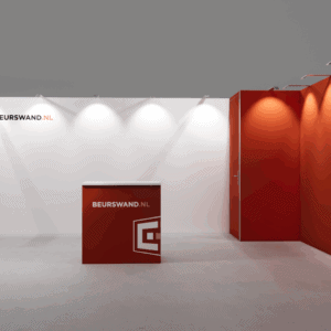 Exhibition stand 6 x 5 meters - Incl Pantry - Corner arrangement