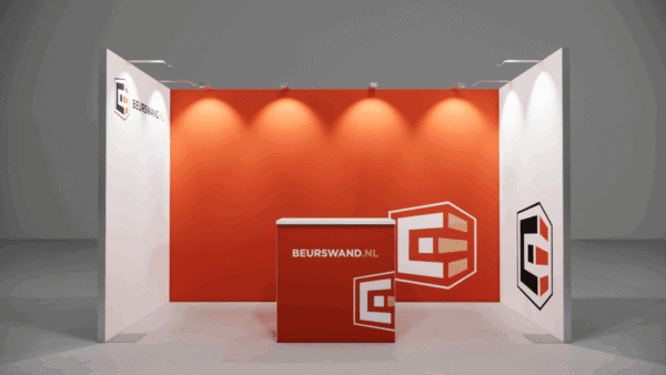 Exhibition stand 4 x 2 meters - Intermediate arrangement