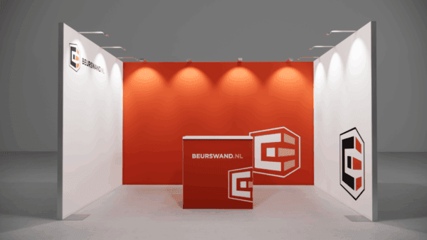 Stand d'exposition 4 x 3 mètres - Montage intermédiaire