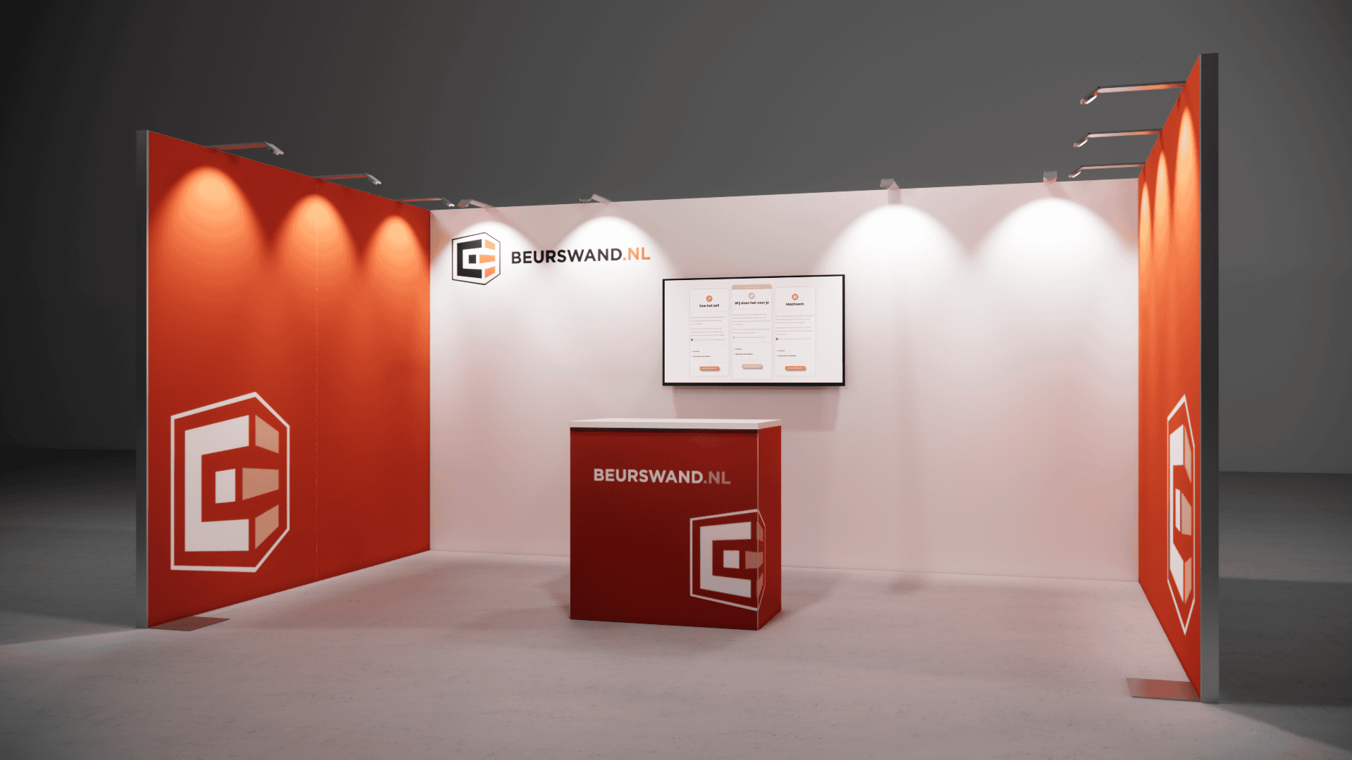 Beursstand 5 x 3 meter - Tussenopstelling - Afbeelding 3