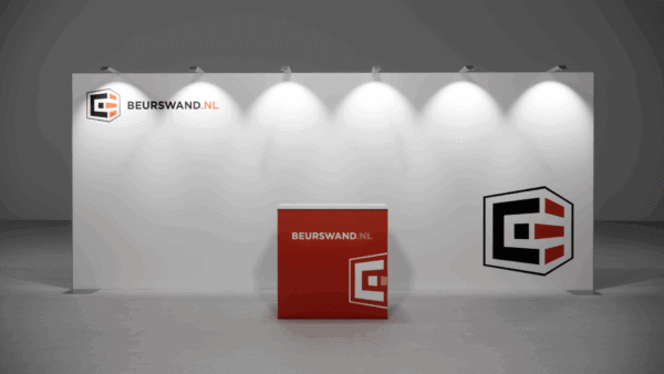 Stand d'exposition 6 x 0 mètres - Disposition frontale